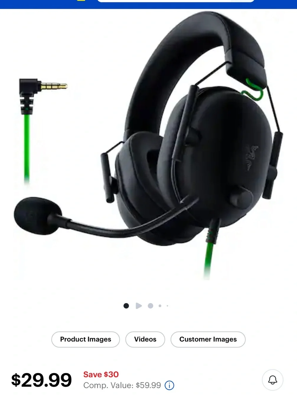 Corsair Black and White Gaming Headsets with Green Cable